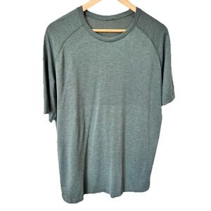 Lululemon Shirt Men's XL Green Metal Vent Tech Performance Stretch